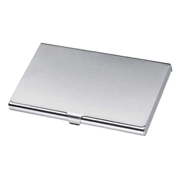Logotrade promotional merchandise photo of: Metal business card holder CORNWALL